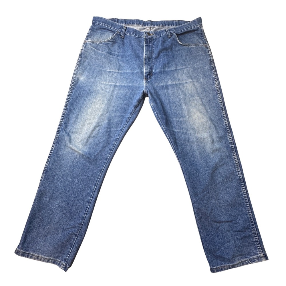 Wrangler Jeans Mens 40x29 (39x27) Blue Premium Denim Straight Leg Pants 85900DW
